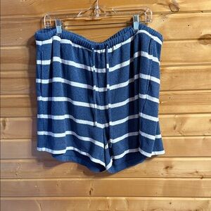 Torrid Navy and White Striped Women's Shorts